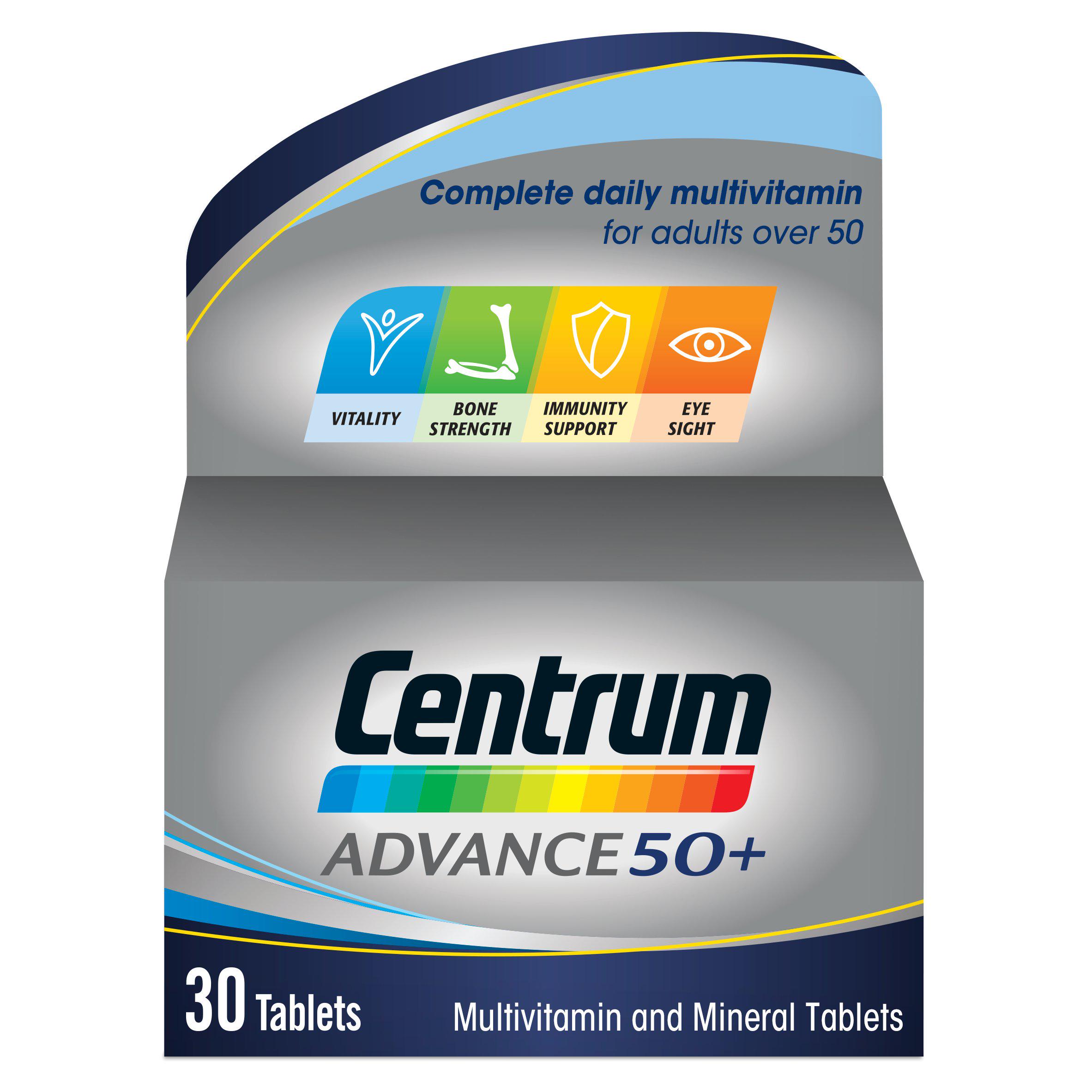 Centrum Advance 50+ Multivitamin (30 Tablets)